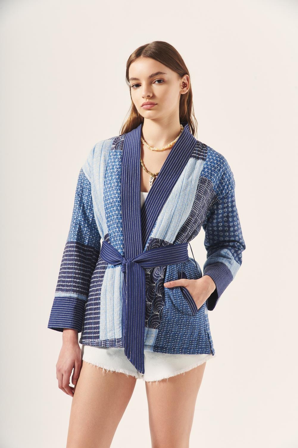 saco indigo patches