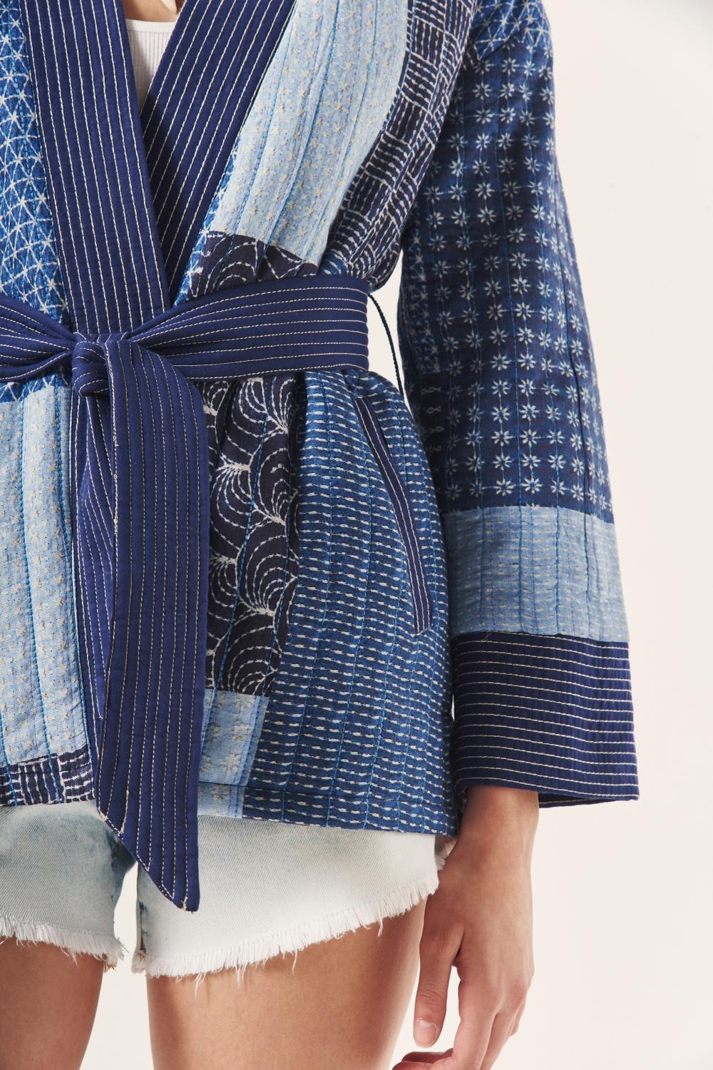 saco indigo patches