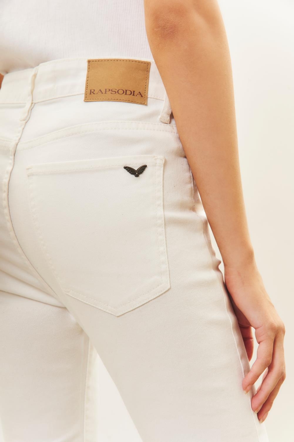 jean flare white new