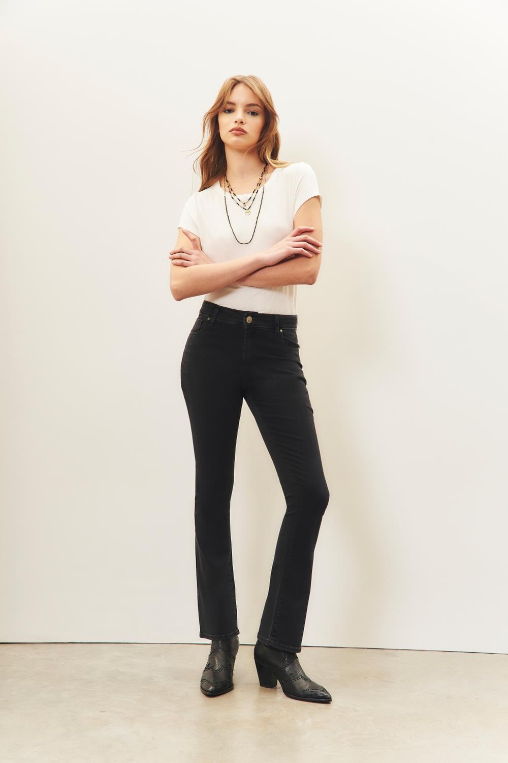 jean flare classic black
