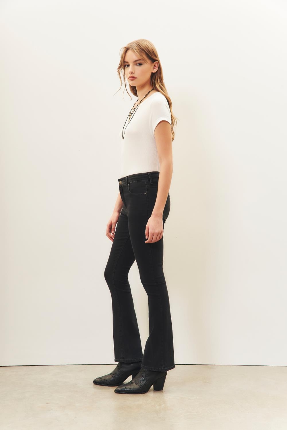 jean flare classic black