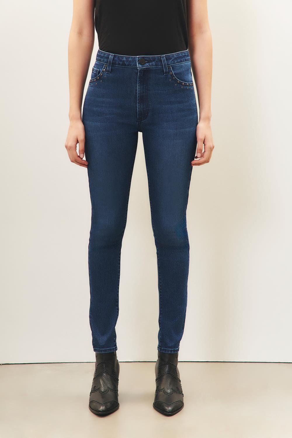 jean slim blue metal