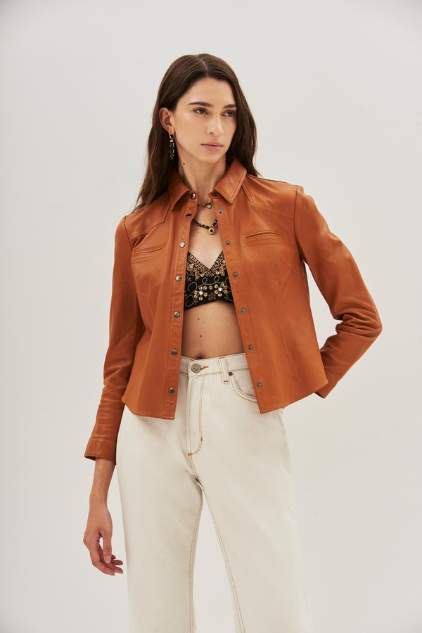 camisa bellota sum cuero