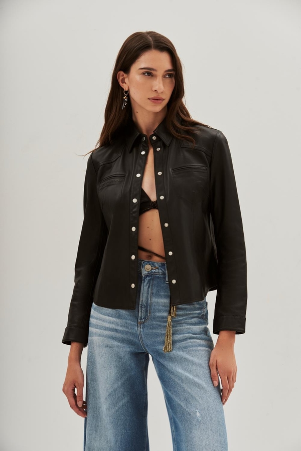 camisa bellota sum cuero