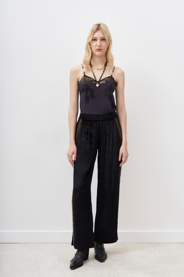 pantalon slit shine