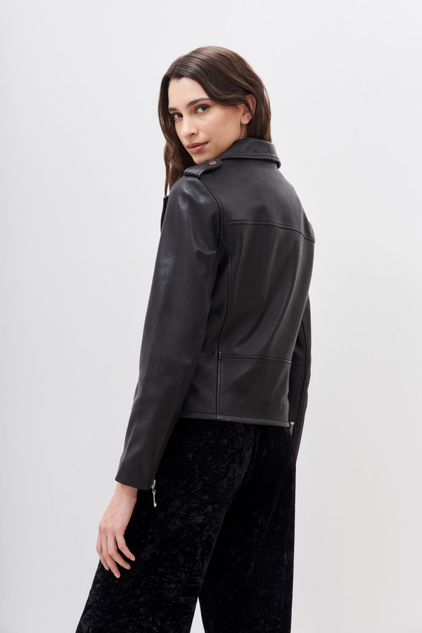 campera moto cuero