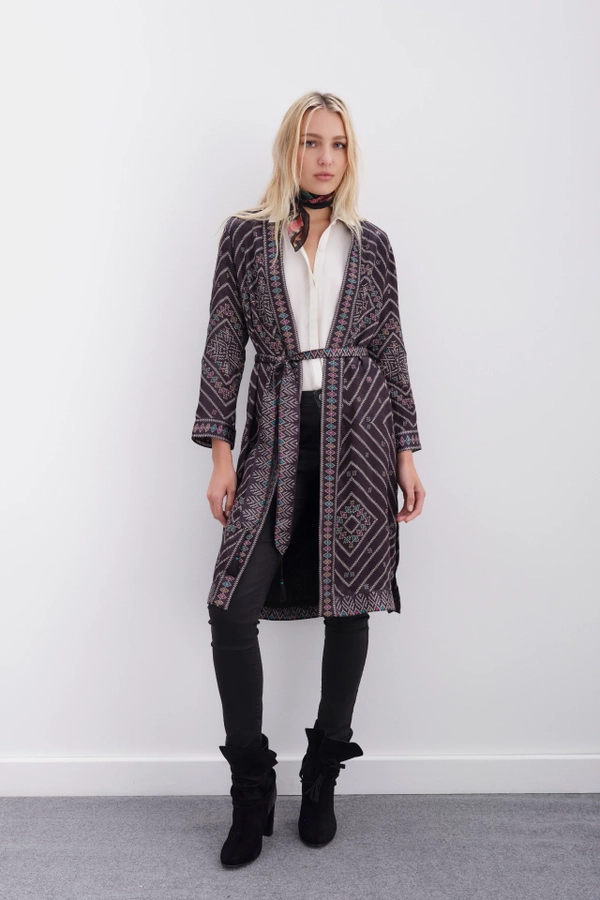 kimono ikat mazarine