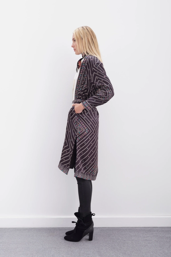 kimono ikat mazarine