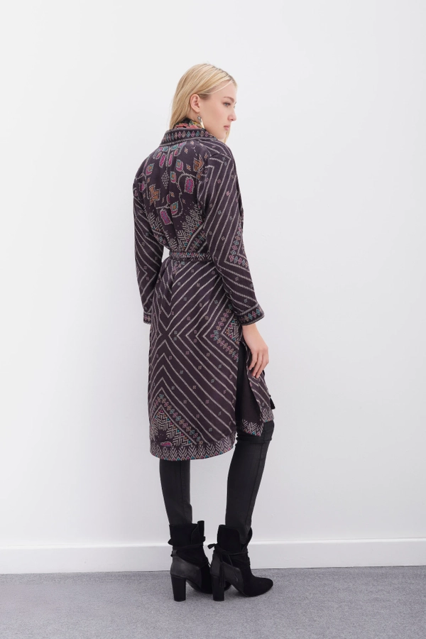 kimono ikat mazarine