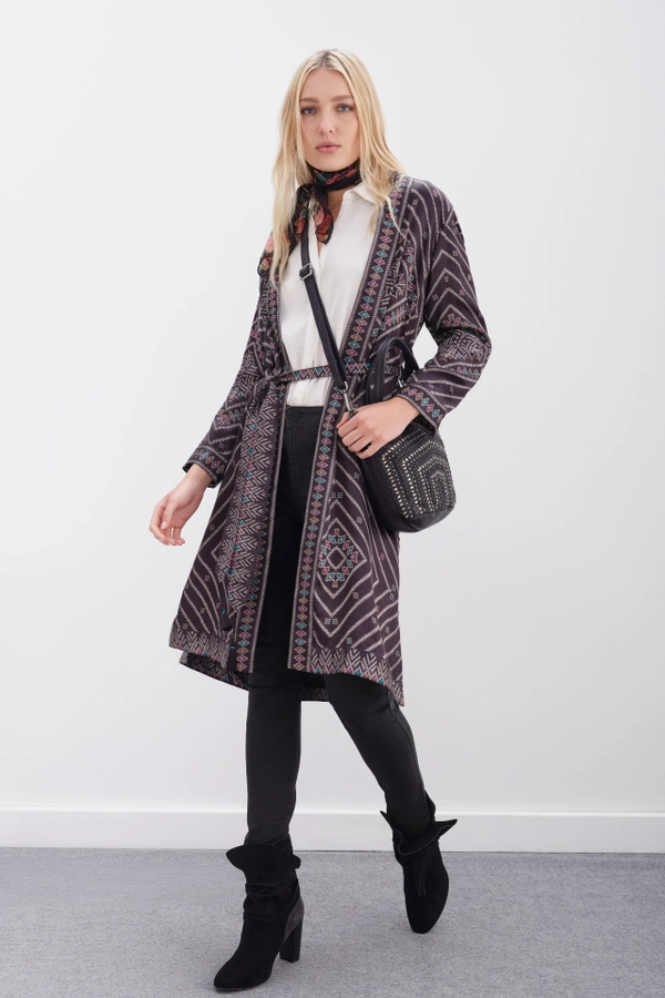 kimono ikat mazarine