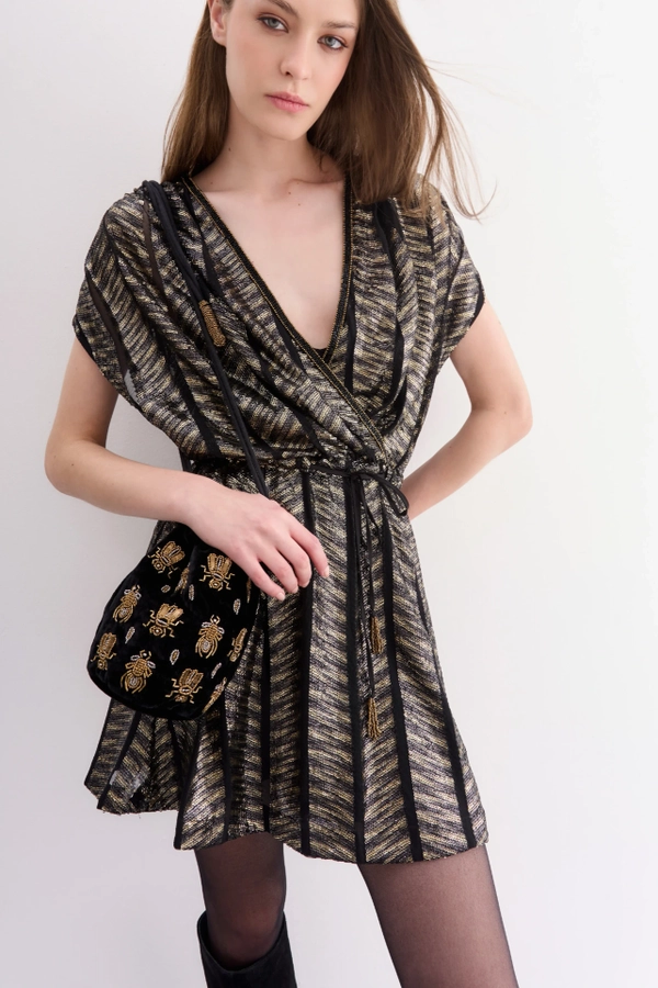 vestido miki stripes