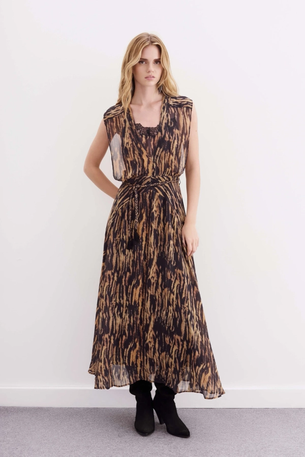 vestido cebra