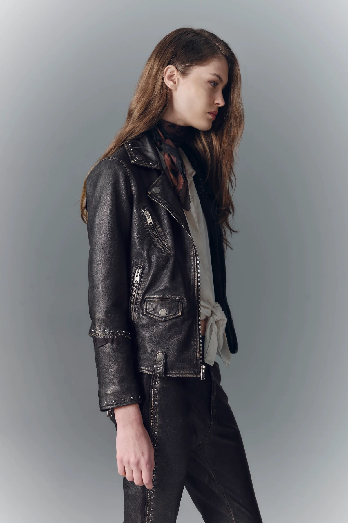 campera carrys cuero