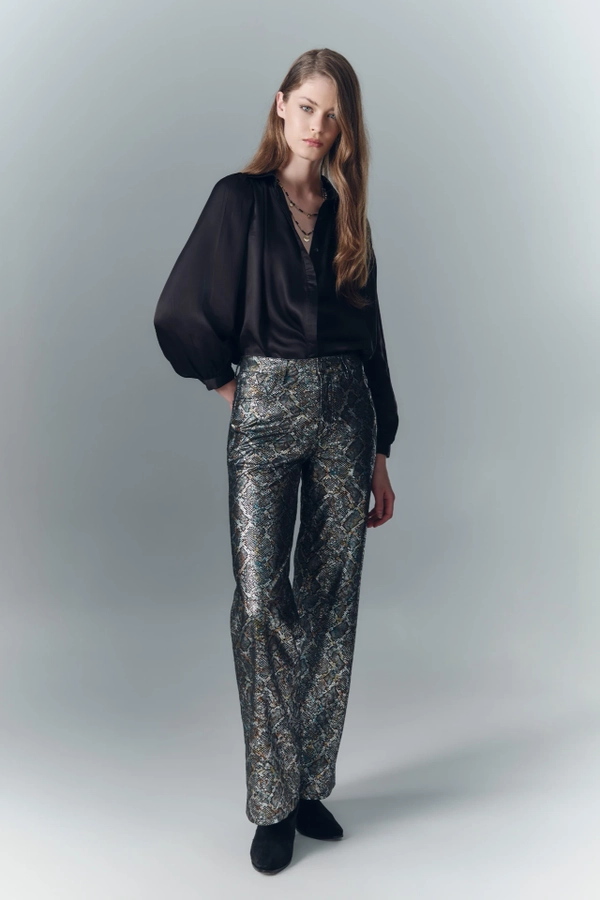 pantalon oxford reptile cuero