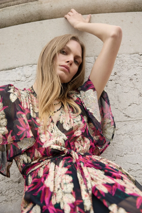 vestido andrea lurex