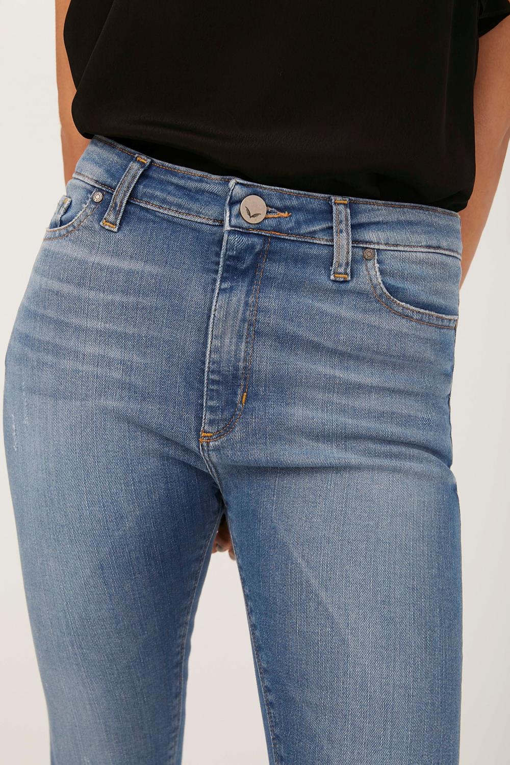 Jean Slim High Rise Velou